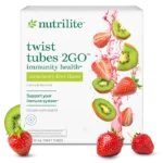 nutrilite 2go immunity support powder strawberry kiwi nutrilite vitamin c drink mix stick packs nutrilite strawberry kiwi immune support supplement nutrilite portable immunity powder sticks