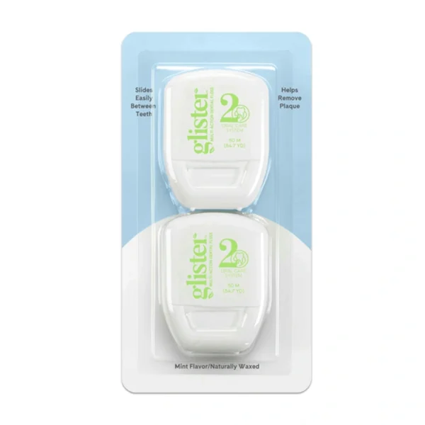 Glister Multi-Action Dental Floss – 2 Pack Plaque Removal Floss