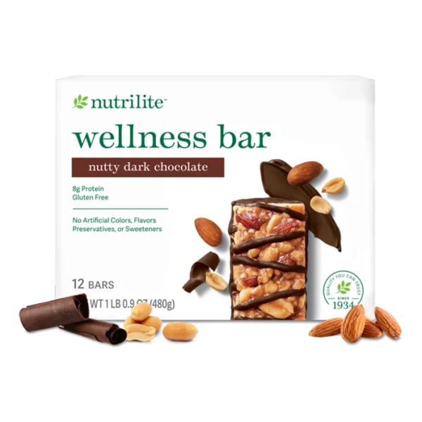 Nutrilite Nutty Dark Chocolate Wellness Bars Energy Snack