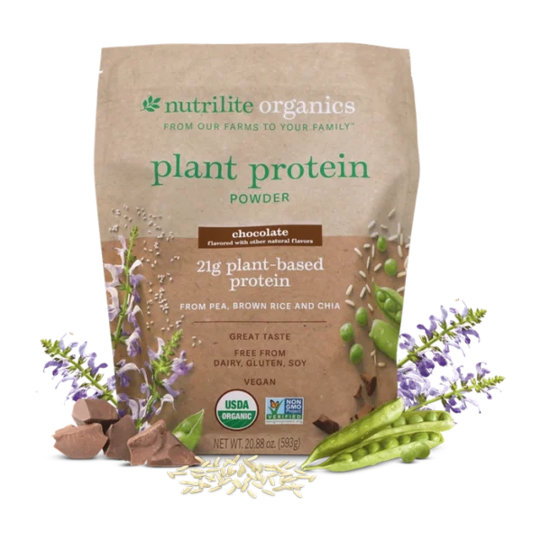 Nutrilite Plant Protein Powder Chocolate Organic Formula