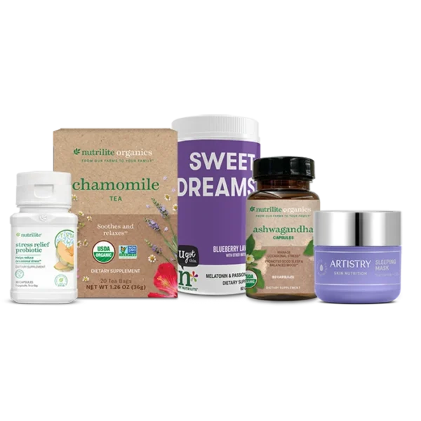 Nutrilite Sleep + Stress Solution – Daily Relaxation & Sleep Support Bundle