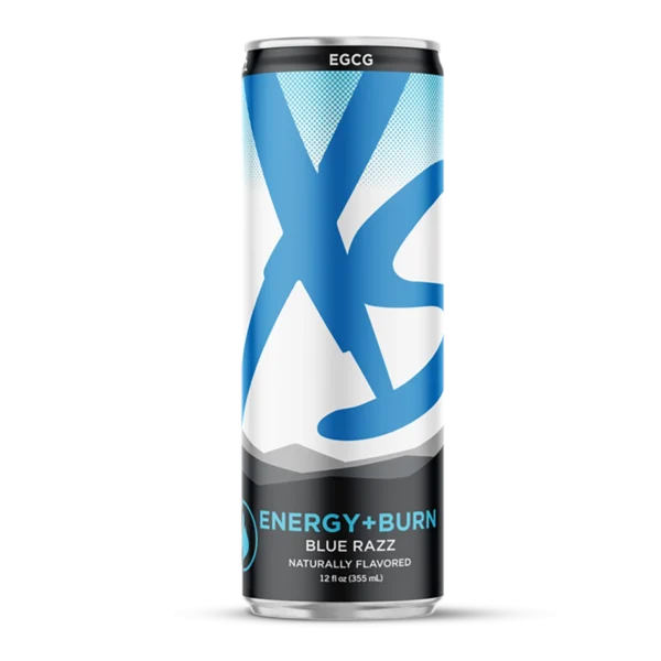 XS Energy + Burn Drink Blue Razz – Zero Sugar 12oz