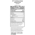 XS Energy Drink Cranberry‑Grape – Amway 12 oz Boost