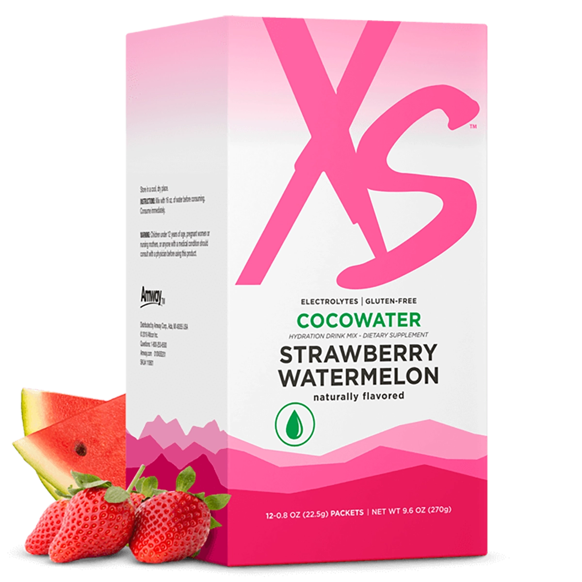 XS Hydration Drink Mix Strawberry Watermelon – CocoWater XS Hydration Drink Mix Strawberry Watermelon – CocoWater