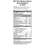XS Pre Workout Boost Blue Raspberry