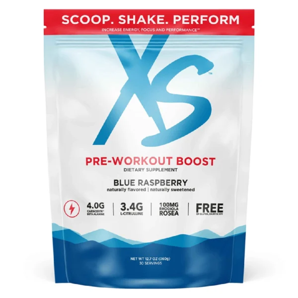 XS Pre Workout Boost Blue Raspberry